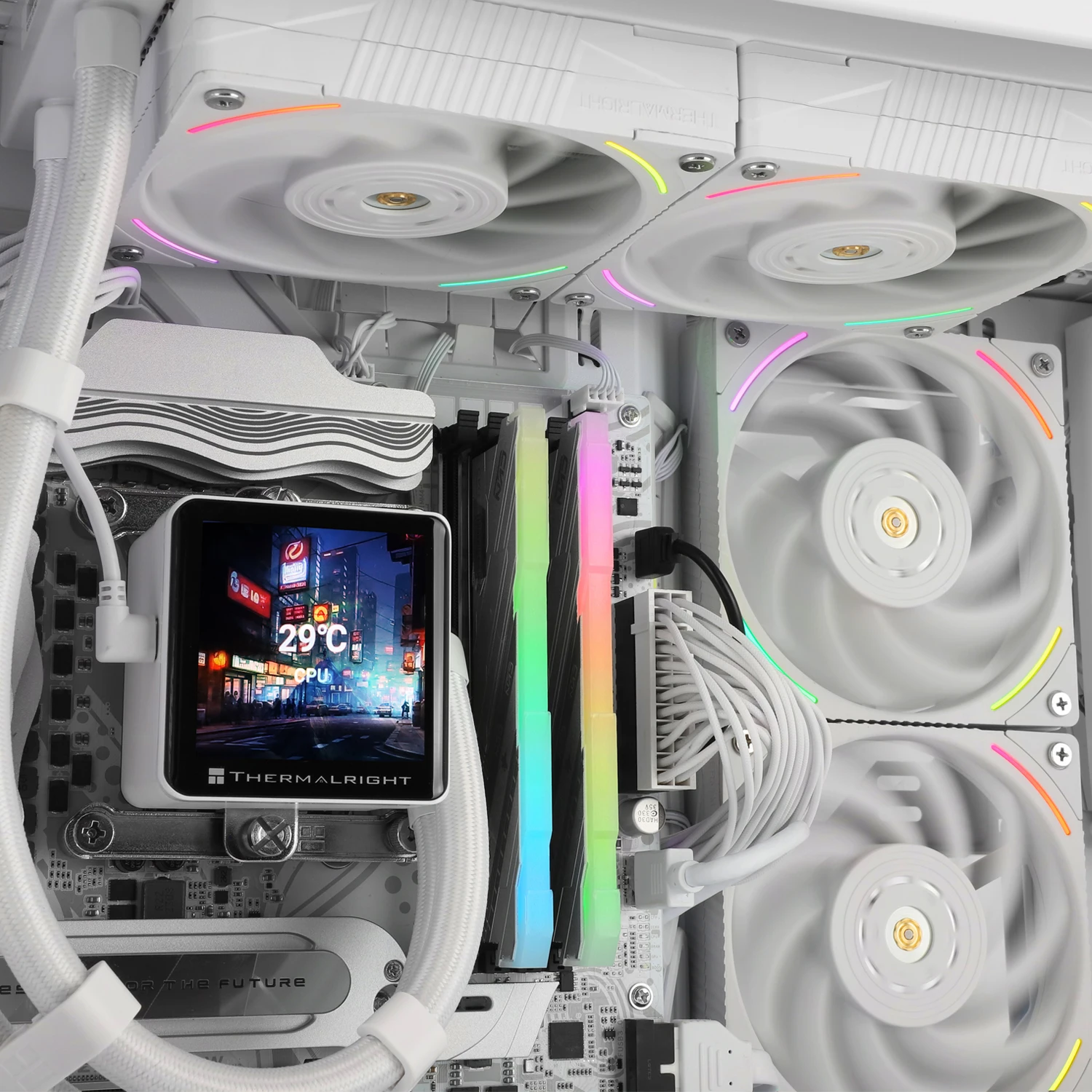 

New Stock FROZEN VISION 240 WHITE LCD Screen AIO CPU Cooler 360mm ARGB Liquid CPU Fan Gaming Computer Cooling
