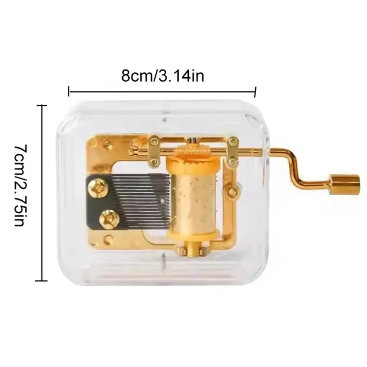 Hand-Cranked Music Box with Music Mechanism, Music Bell, Music Box Movement, Valentine'S Day Graduation Gift