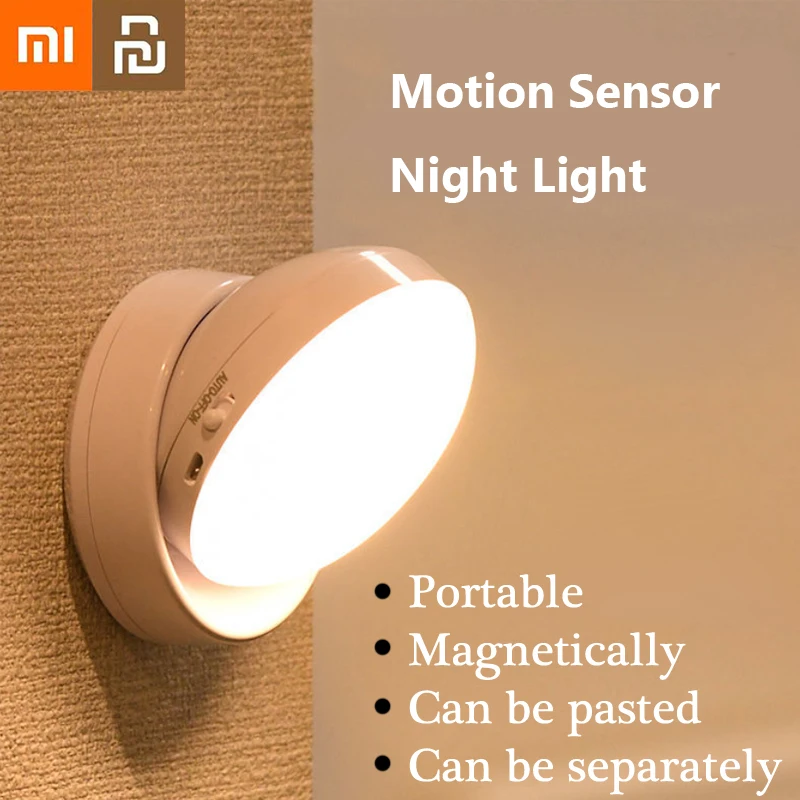 Xiaomi Youpin LED Night Light USB Charging Motion Sensor Wireless Lamp Sound/Light Control For Corridor Bedroom Decoration Home