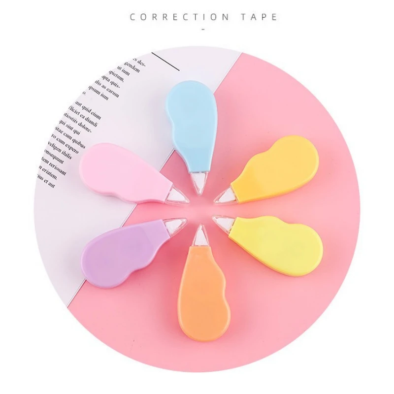 6Pcs/pack 5mm*4m Candy Color Correct Belt Cute kawaii Correction Tape writing correction tool School Office Supplies Stationery