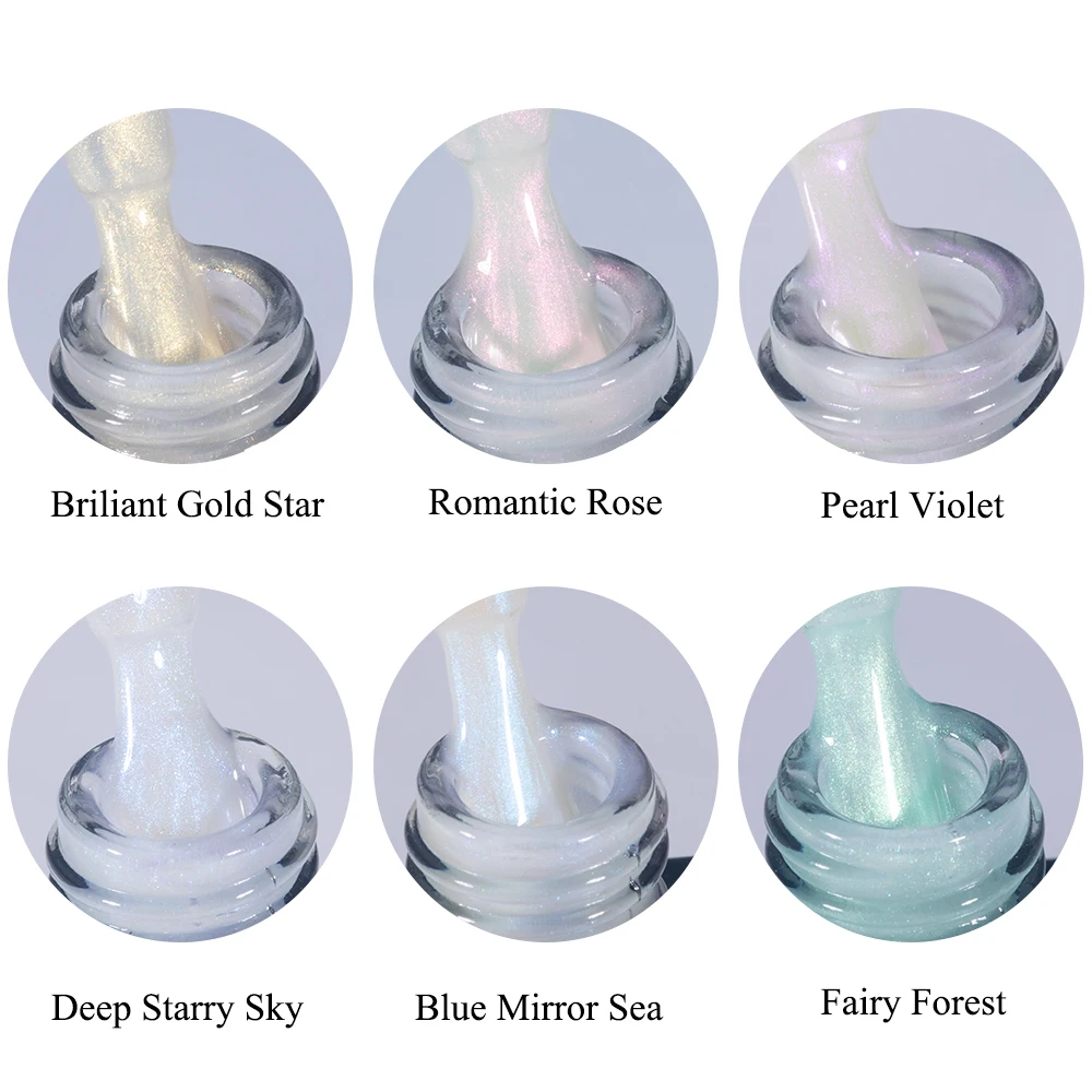 KODIES GEL Aurora Pearl Top Coat Smalto per unghie gel UV 15ML Chrome Shine Gel Vernice Finitura Sigillante Tutto per manicure Gelcolor Top