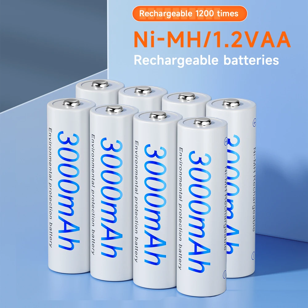 

PALO 1.2V NI-MH AA Battery 2A 3000MAH AA Rechargeable Battery AA nimh battery AA batteries for flashlight toys