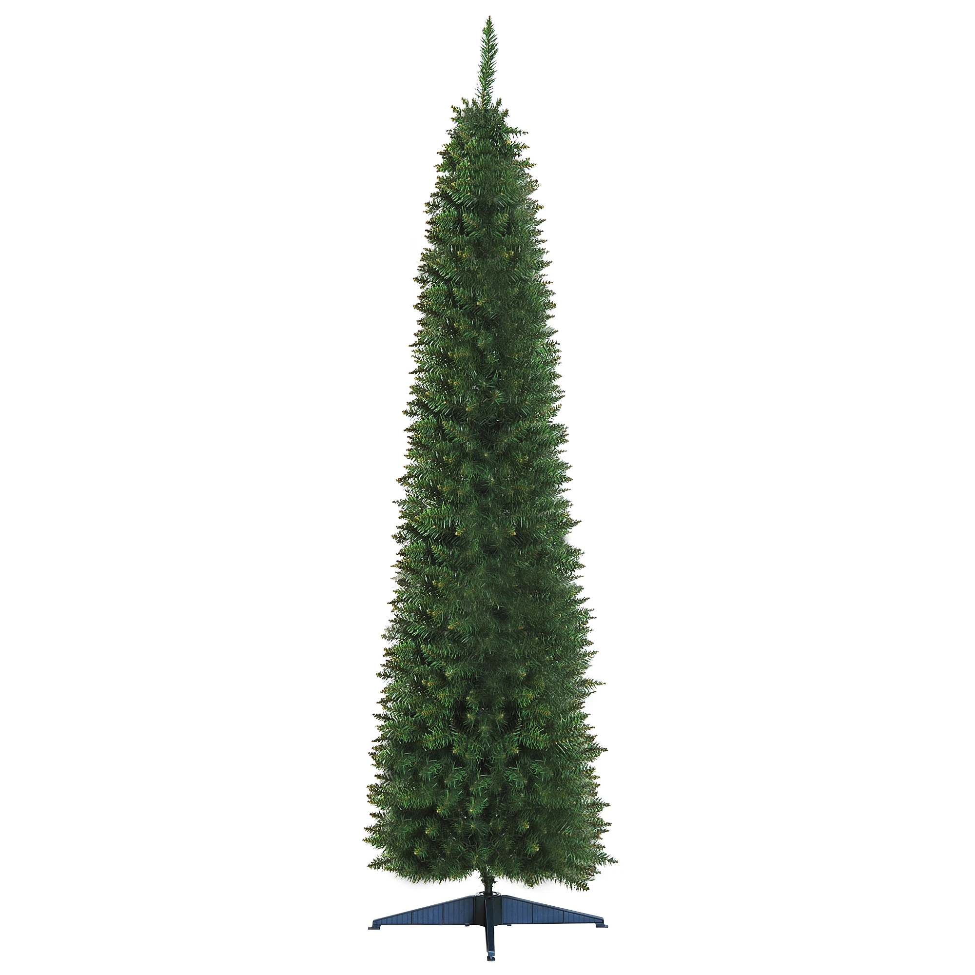 HOMCOM Artificial Christmas Tree 210 cm Fireproof With 499 Tips PVC Stand Metal Green