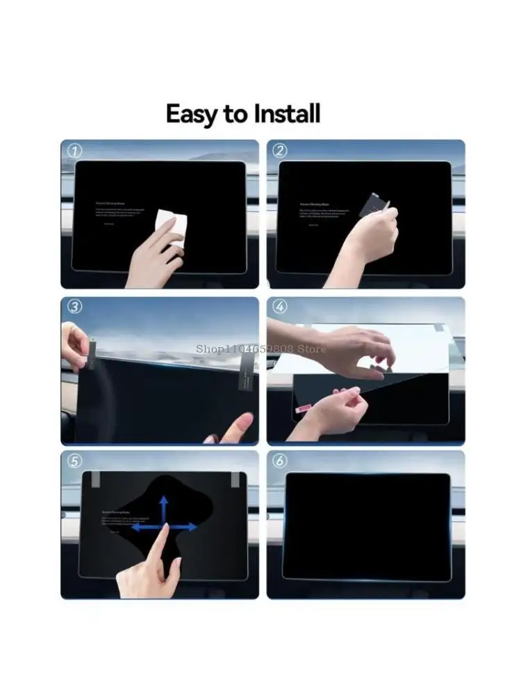 vidro temperados para exibição traseira automotiva 8 polegadas superfícies antiglare