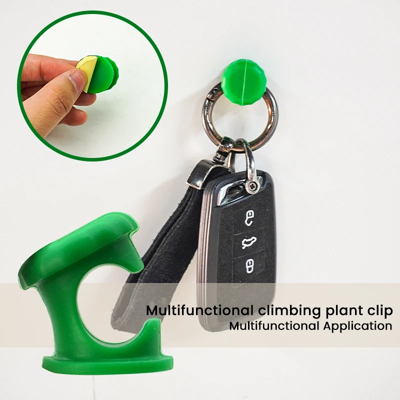 

10/20PCS Self-Adhesive Wall Hook Plant Climbing Wall Fixture Clips Desktop Datacable Fixer Invisible Binding Clip Sticky Clip