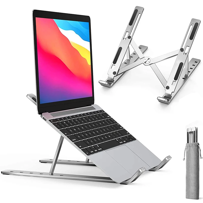 Portable Laptop Aluminium Stand Foldable Notebook Stand For Lapdesk PC Computer Cooling Bracket Laptop Holder