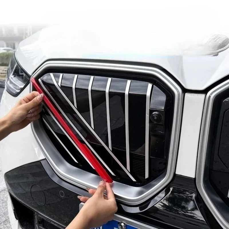 

For BMW X3 G45 G48 2025-2026 ABS Car Front Grille Grill Cover Clip Trim Exterior Accessories