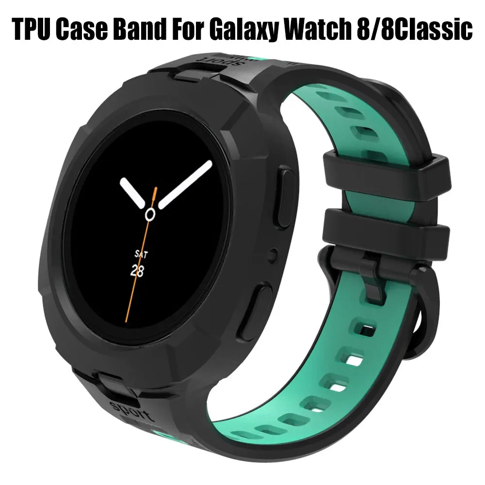 TPU-Armband für Samsung Watch 8 40 mm 44 mm, Silikon-Armband für Samsung Galaxy Watch 8 Classic 46 mm Sport-Smartwatch-Zubehör