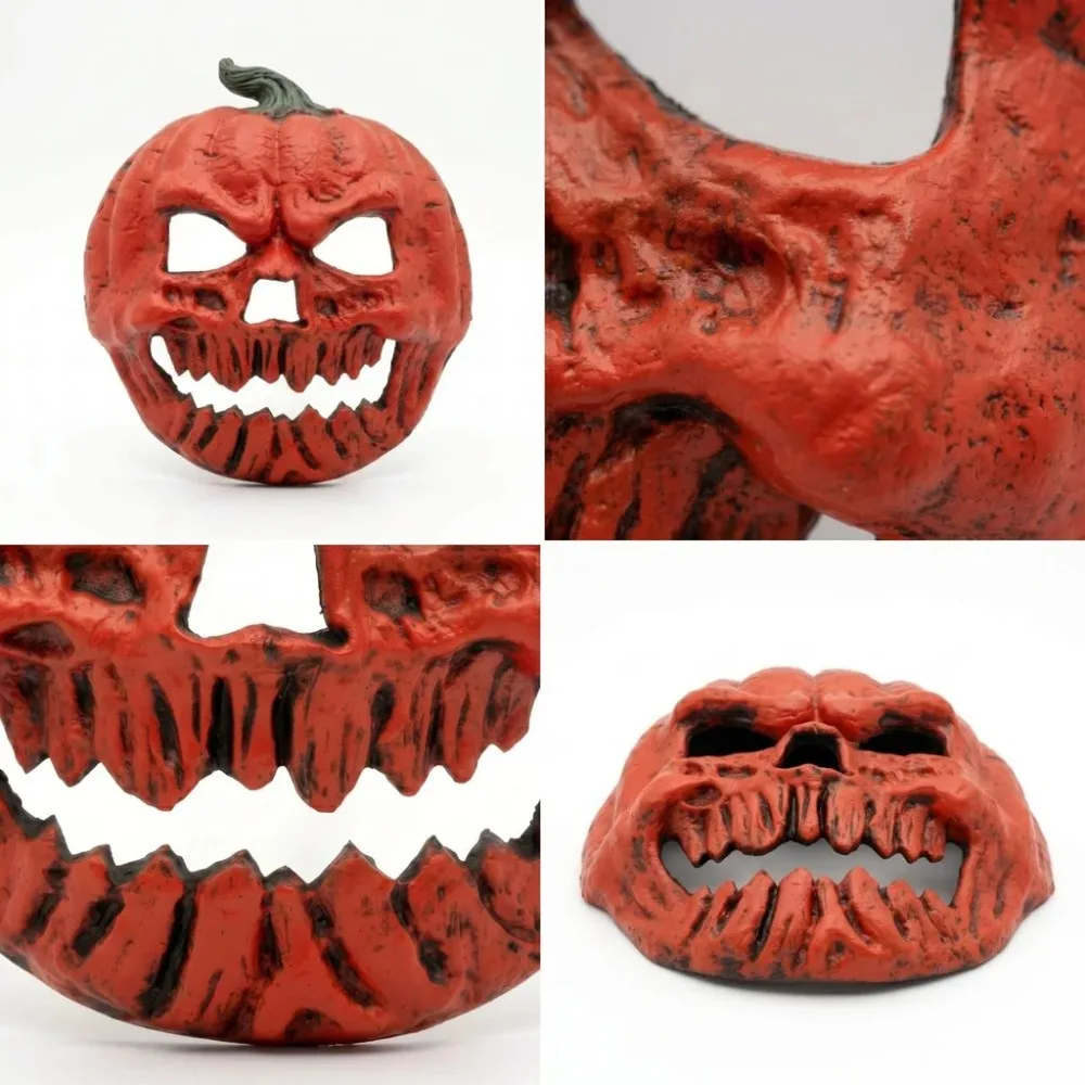Reusable Party Accessory Pumpkin Shaped Mask Realistic Pumpkin Face Cover Suitable For Various Theme Celebrations