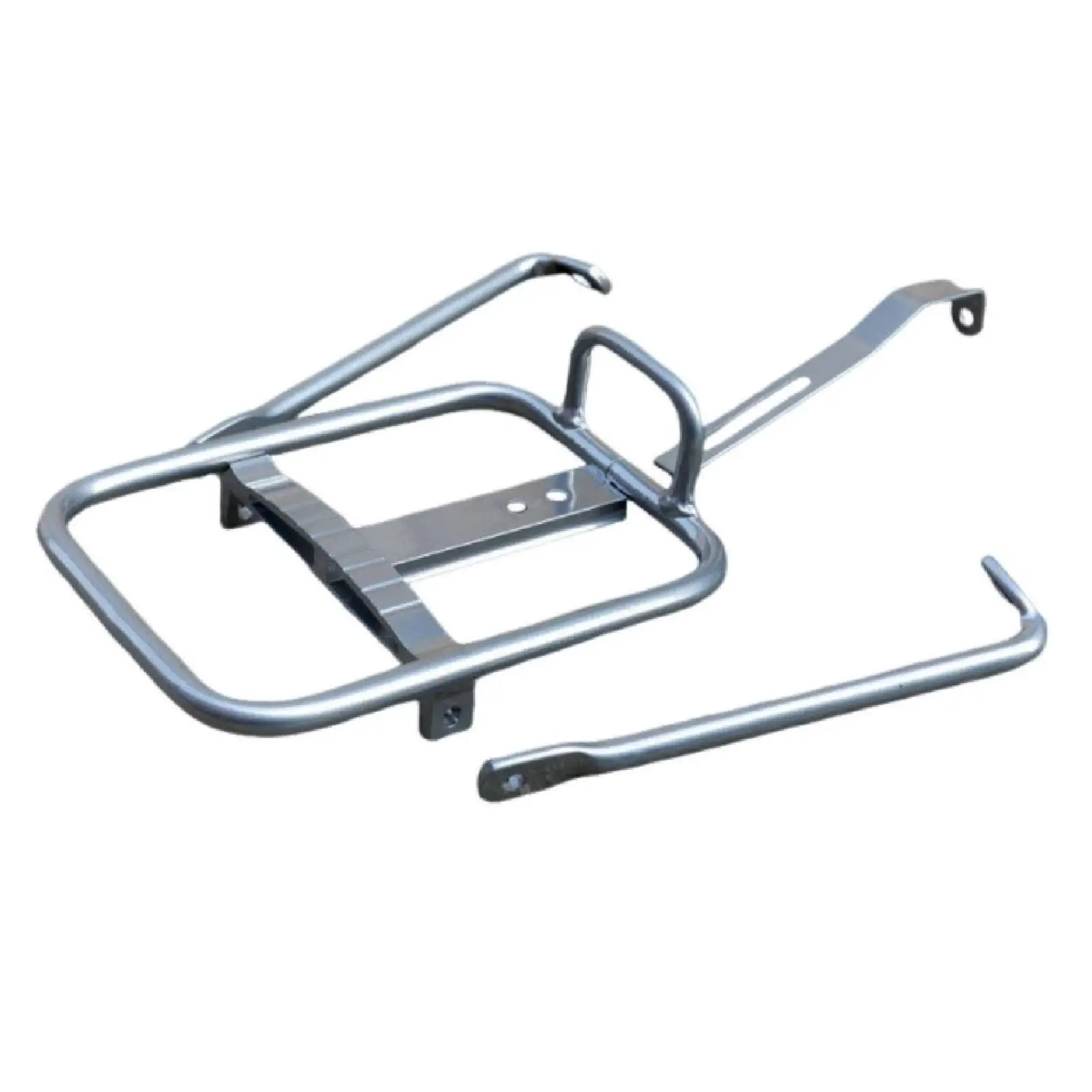 Secure Folding Bike Front Rack | Lightweight Aluminum Alloy Build, Flat Rectangular deck, Front bike Cargo Rack, for Commuting
