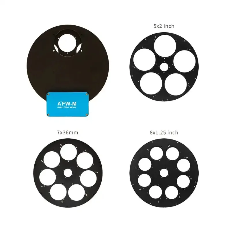 AFW-M 1.25inch 5 Hole 7 Hole 8 Hole Wheel Electric Filter Astronomical Telescope Accessories Astronomy Photography