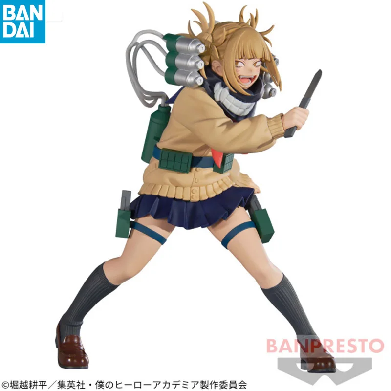 

In Stock BANDAI Original Banpresto My Hero Academia The Evil Villains Toga Himiko PVC Action Figure Model Collection Doll Toys