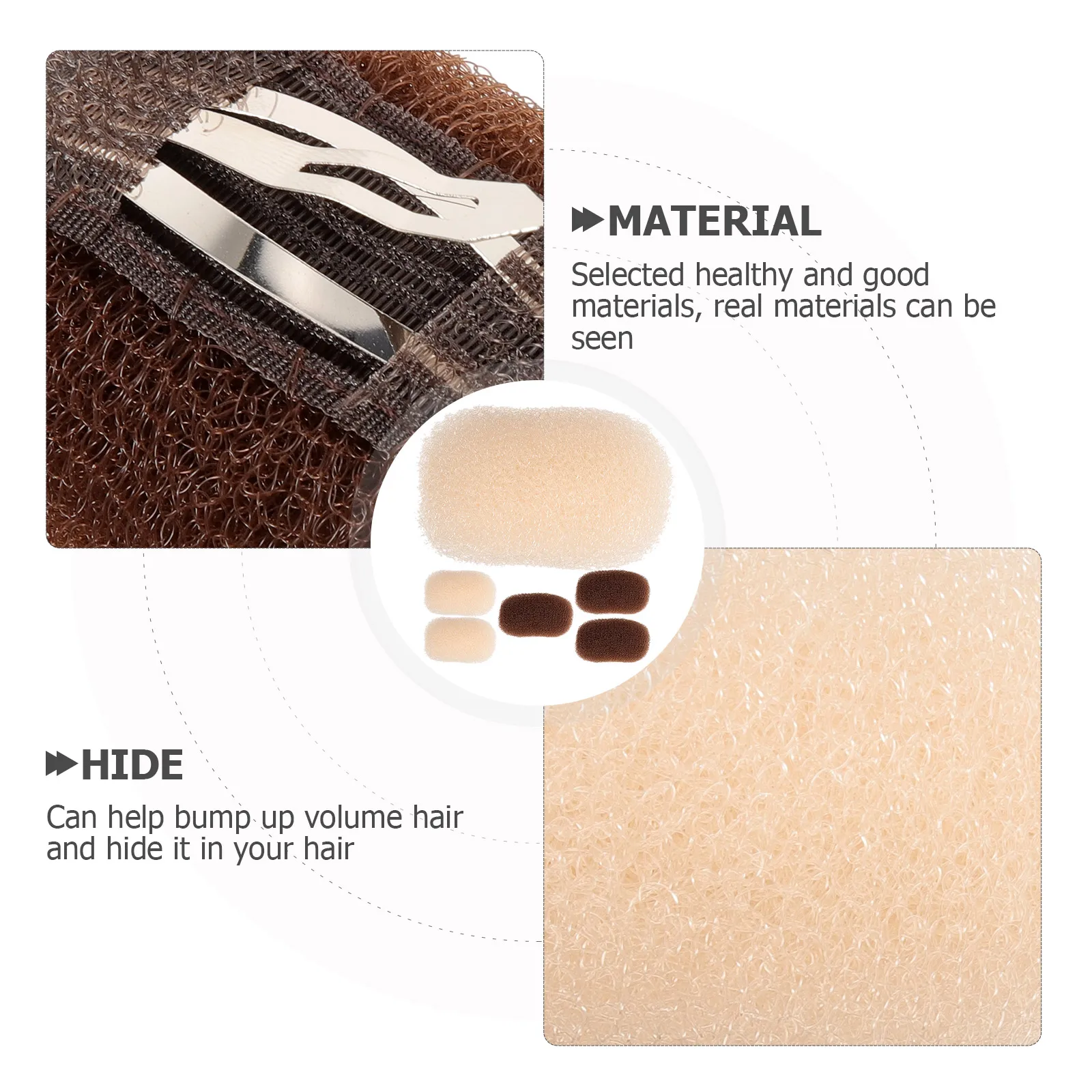

6pcs Reusable Volume Women Styling Clamps Bump Up Tools Pads For Women Health Accessories Girl Supply Bump Clips Hair Base Clips