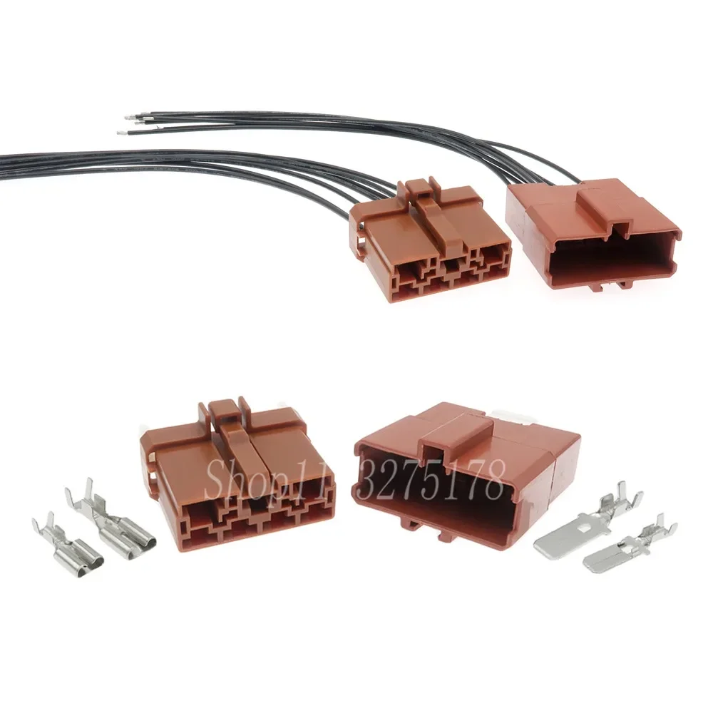 1 Set 7 Pin 6950-0366 6950-1030 Auto Instrument Panel Connector Switch Lock Plug Cable Harness Socket