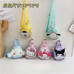 Wholesale Sanrio Bag Hello Kitty Chest Bags Cinnamoroll Backpack Cartoon Shoulder Bag Kuromi Crossbody Bag Gift Free Shipping