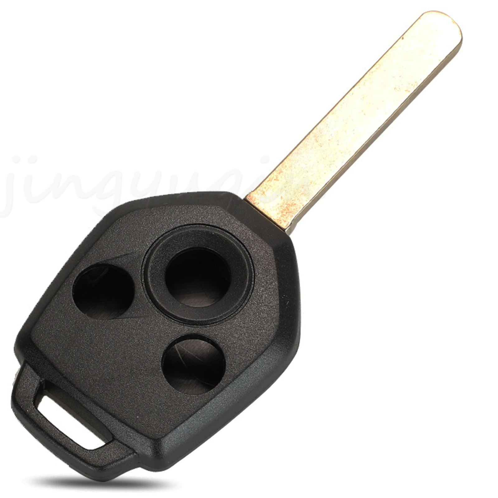 Jingyuqin 3 Buttons Remote Car Key Shell Case Fob For Subaru Forester Outback Legacy 2008-2014 Key Fob Case Replacement
