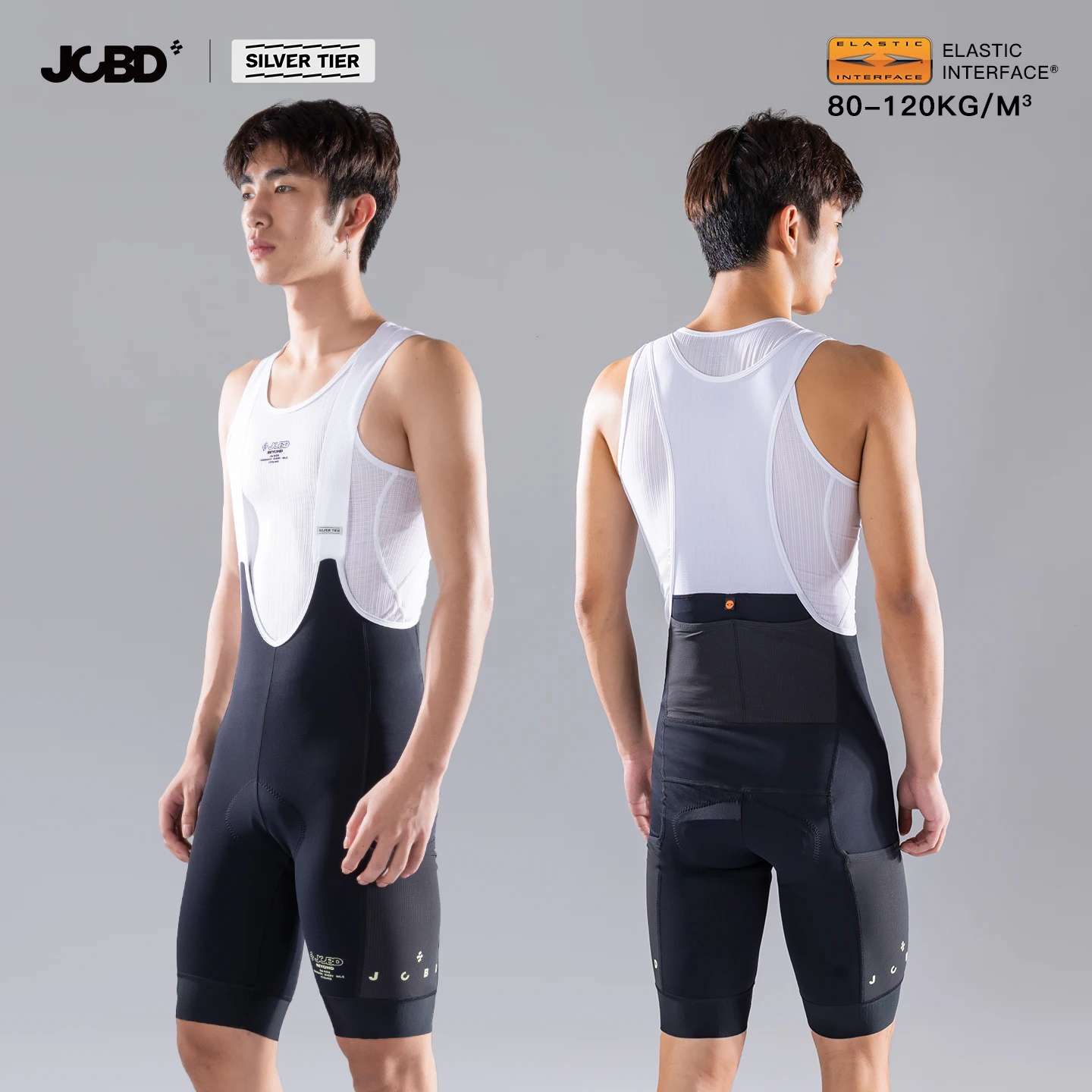JCBD Performance Cycling Bib Shorts for Men 7Hour EIT Chamois Padding Breathable Shockproof Road Bike Racing Bicycle Shorts