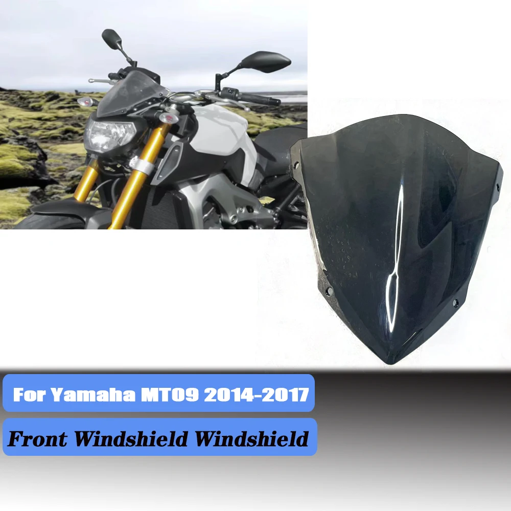 

For YAMAHA MT09 MT-09 2014 2015 2016 2017 Motorcycle Front Sports WindScreen Windshield Wind Deflector Viser Visor MT 09