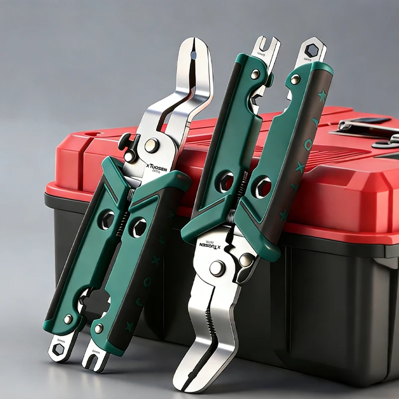 Hardware Efficient Size All-in-one Disassembly Car Water Pipe Snap Pliers Large Opening Chrome Vanadium Steel Crimping Cutting