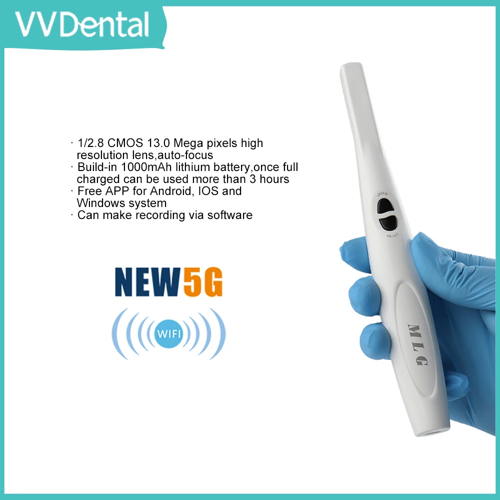 VVDental Dental Wireless Oral Viewer 6 LED Intraoral Camera 13.0 Mega Pixel 1080p HD Intra Oral Camera Dental Equipment