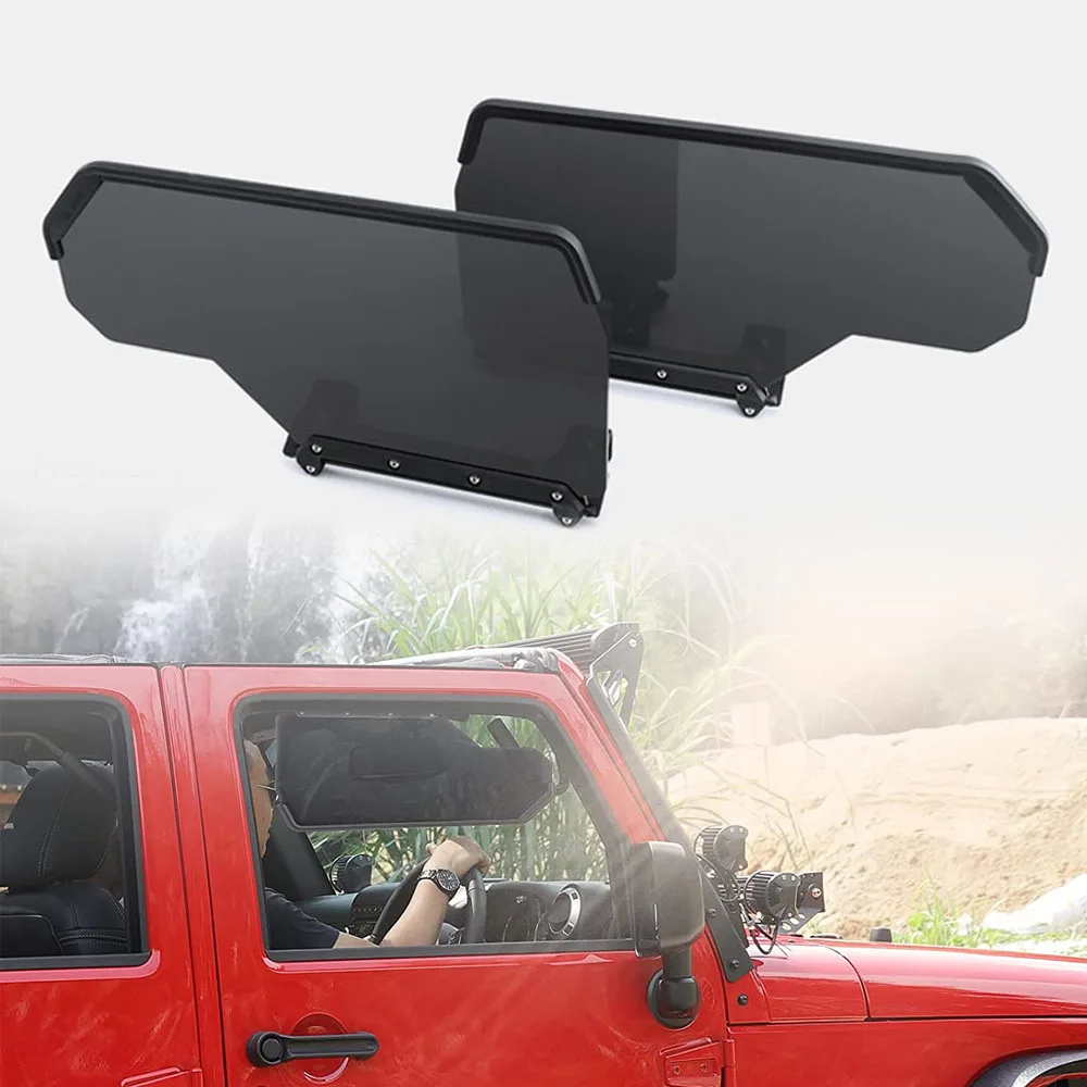 

Side Sun Visor Window Sunshade for Jeep Wrangler JL 2018-2023 Windshield Windscreen Sun Block Shade