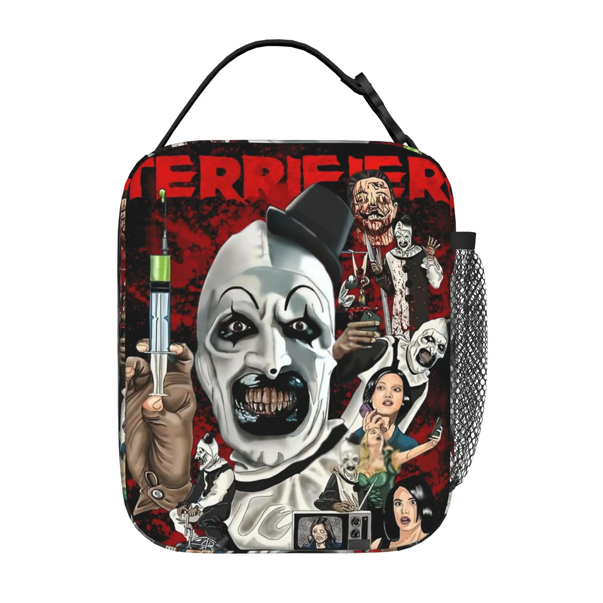 Terrifiers Horror Halloween Thermal Insulated Lunch Bag for Office  Portable Food Bag Container Cooler Thermal Food Box