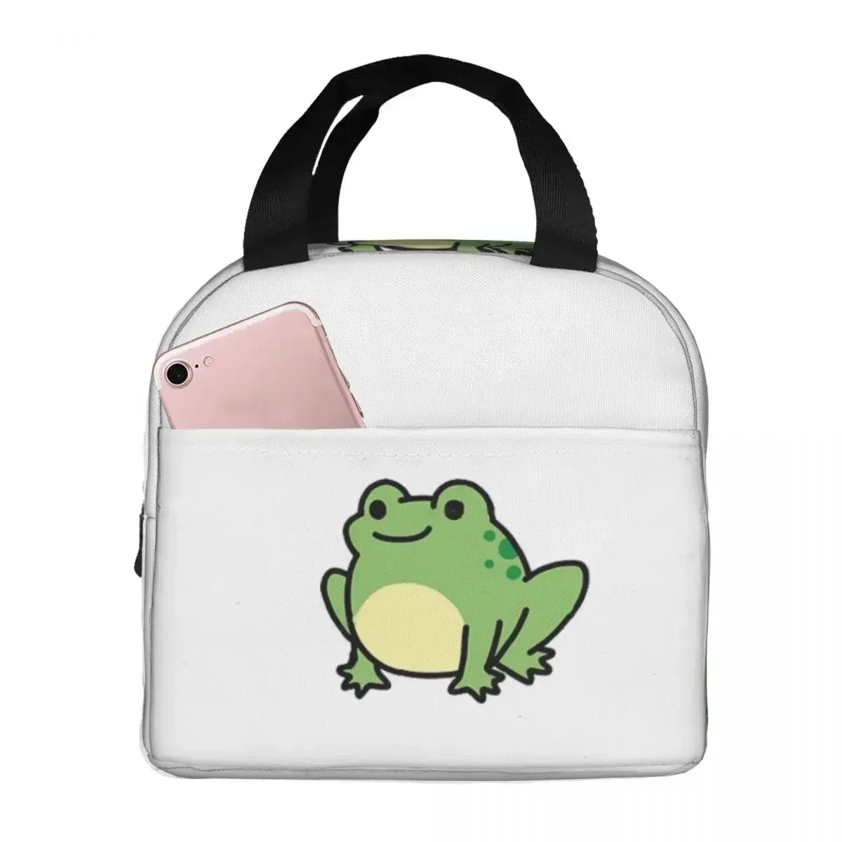 

Frog Insulated Lunch Bags Waterproof Picnic Bags Thermal Cooler Lunch Box Lunch Tote for Woman Work Kids School