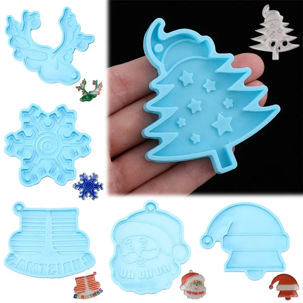 Clay Mold Cake Tools Resin Crafts Candy Chocolate Jewelry Making Tool Christmas Keychain Mold Silicone Moulds Keychain Molds