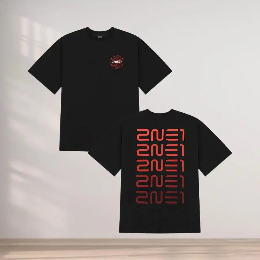 

2026 NEW 100% cotton 2ne1 Kpop Summer Y2k Concert WELCOME BACK Around Park Sandola-chun Lee Chae-lin CL The Same Short-sleeved Fans T-shirt