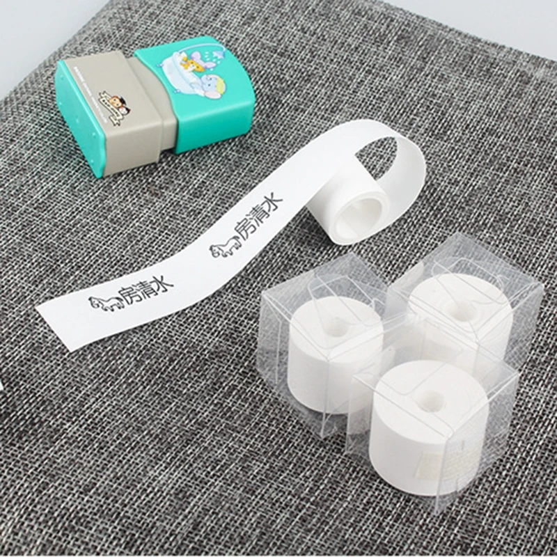 Iron on Clothes Name Label Roll Label Maker Tape Children Skin Safe Label Practical Thermal Label Sticker Clothing Label