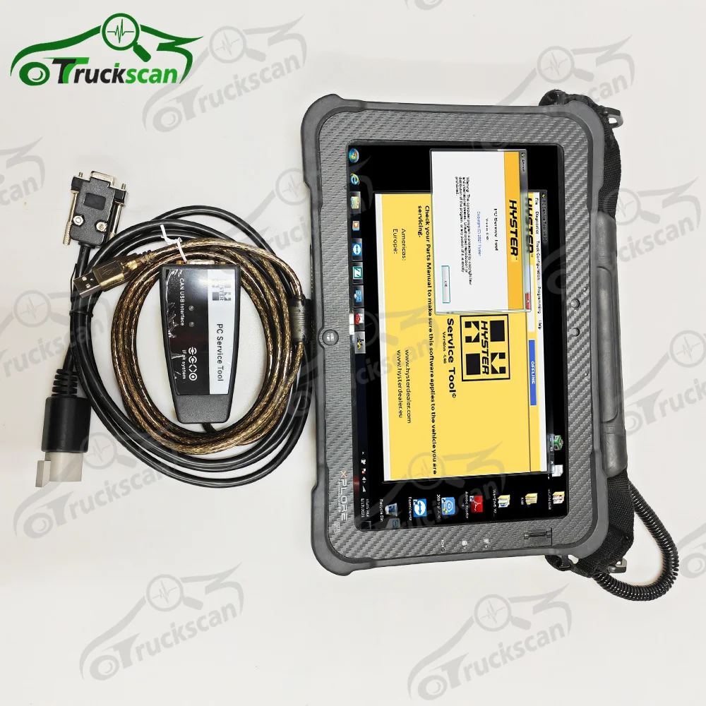 for hyster PC Service Tool Ifak CAN USB Interface tool hyster forklift truck diagnostic scanner+Xplore Tablet