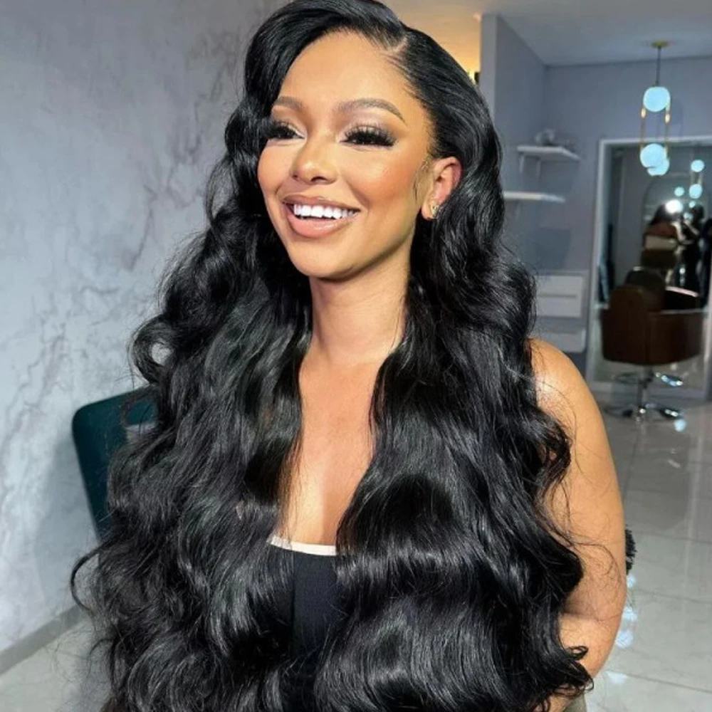 

Transparent 13x6 Lace Front Body Wave Human Hair Wigs 4x4 Lace Closure Wigs Pre Plucked 180% Density Lace Front Human Hair Wigs