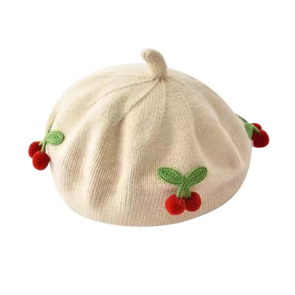 Fashion Baby Beret Hat Toddler Crochet Hat Soft Cute Artist Painter Cap Warmer Knit Bonnet Kids Knitted Hats Baby Children Kids