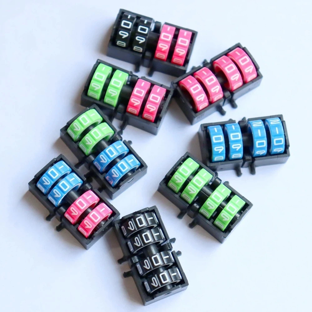 4 Digit Display Board Games Score Counter Adjustable Multi-Function Rotating Number Dials Rotating Mechanism