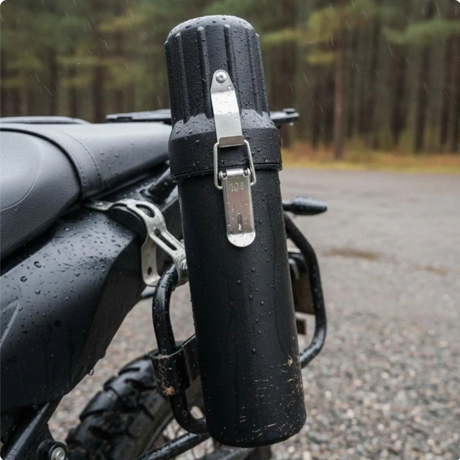 Universal Fit Waterproof Motorcycle Tube Sturdy Tool Holder Accessory for Motorcyclist Long Distance Journeys