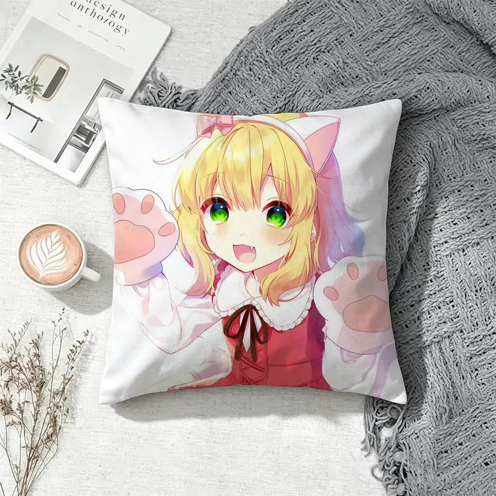Hot-selling Momoka Sakurai  Double-Sided Printed Cushion Cover Bedroom Bedside Sofa Pillow Case