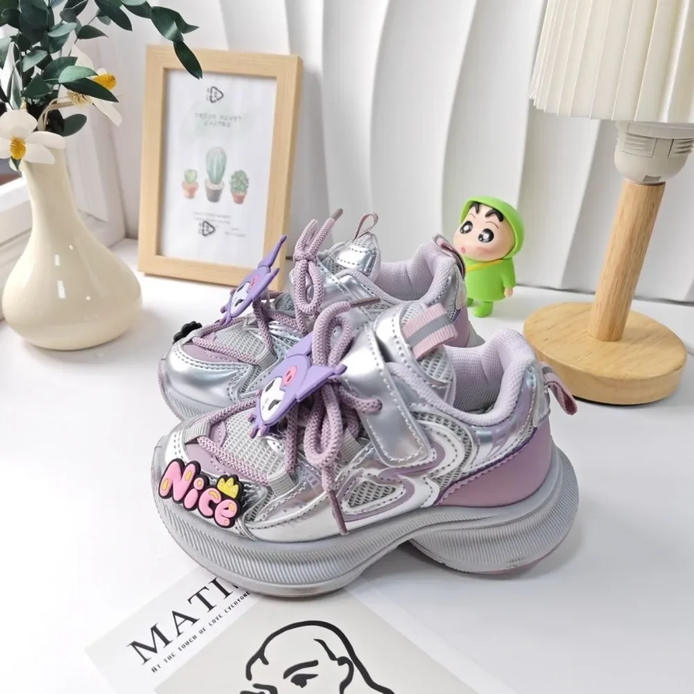 

Girly Heart Kuromi Anime Kawaii Sanrio Ins Fashion Casual Sports Shoes Autumn Cute Cartoon Children Running Sneakers Gifts