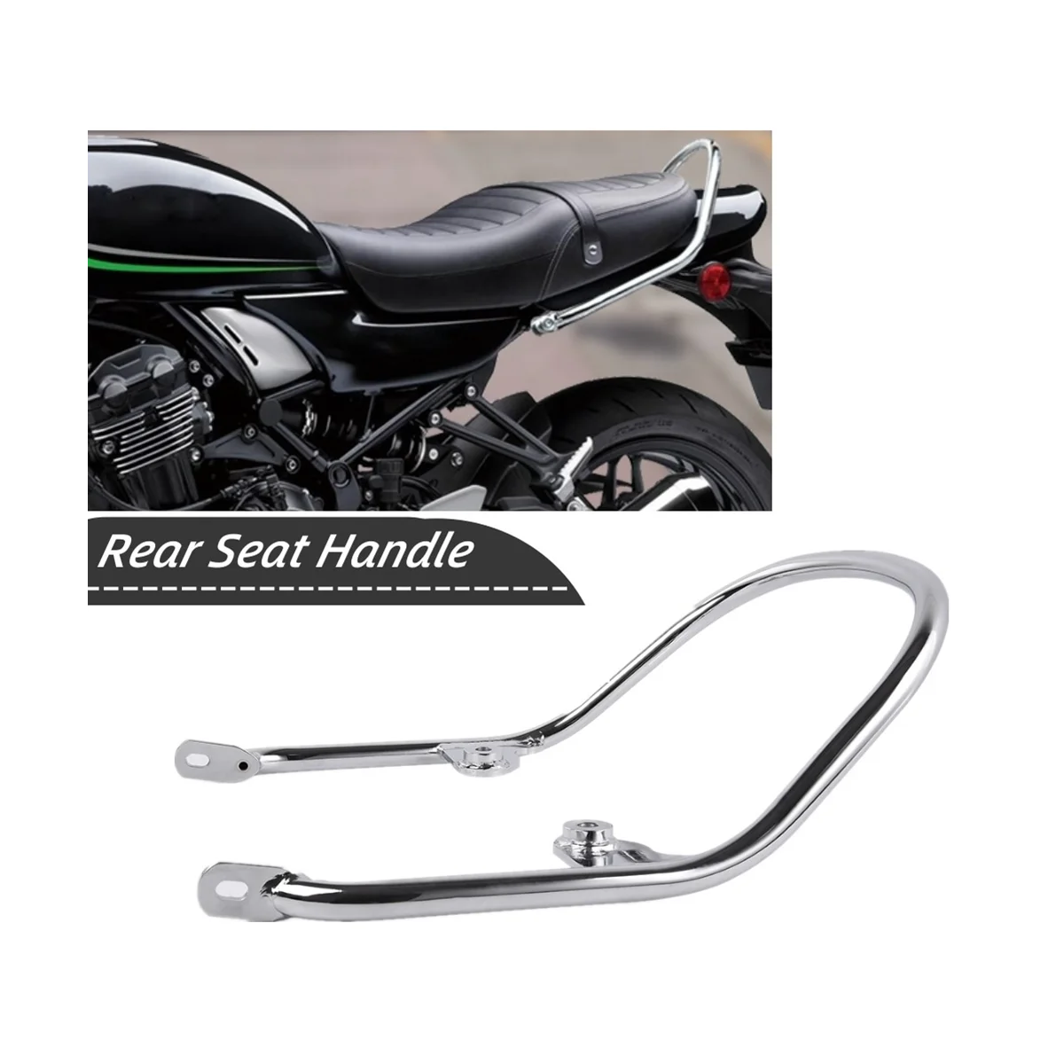 

Motorcycle Passenger Handgrip Rail Bar Support Bracket Rear Luggage Rack for Kawasaki Z900RS Z 900 Z900 RS