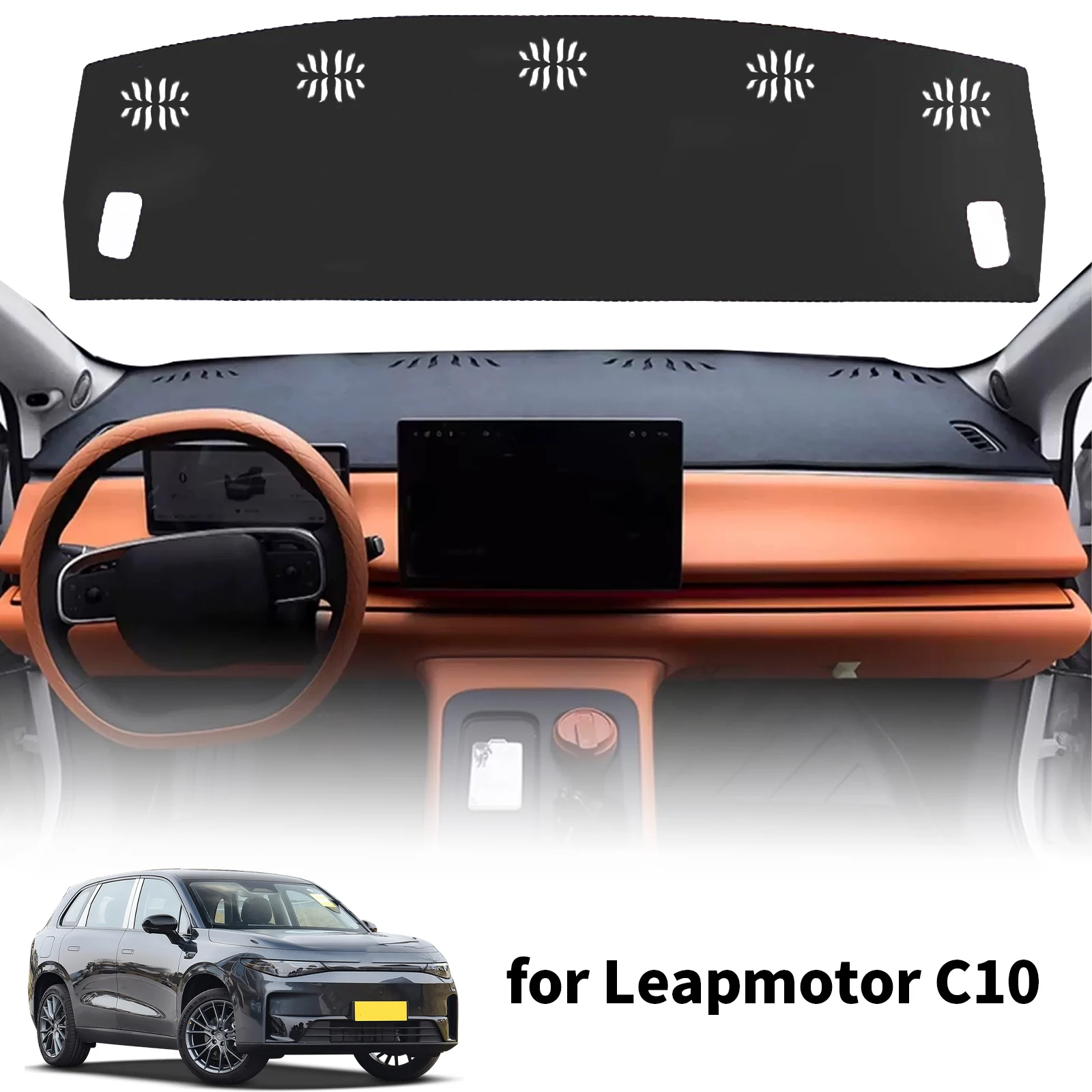 

fit for Leapmotor C10 C16 NO LOGO Accessories Car Dashmat Dashboard Cover Pad DashMat Sunshade Protective Carpet