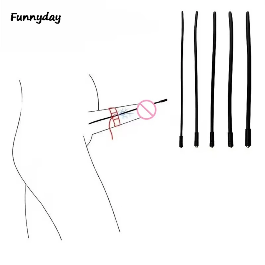 لعبة استثارة القضيب تحفيز الطبية تحت عنوان اللعب مجرى البول قسطرة الصوت موسع صدمة كهربائية نبض مجرى البول لعبة الجنس للرجال #1