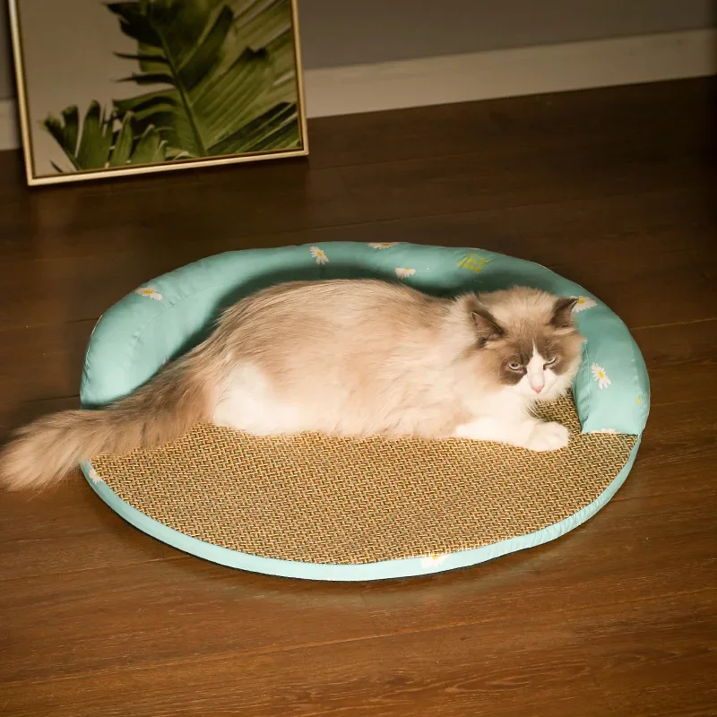 Summer Pet Mat Cool Vine Mat for dog and cat，cat nest four seasons universal mattress sleeping with dog sofa bedding supplies.