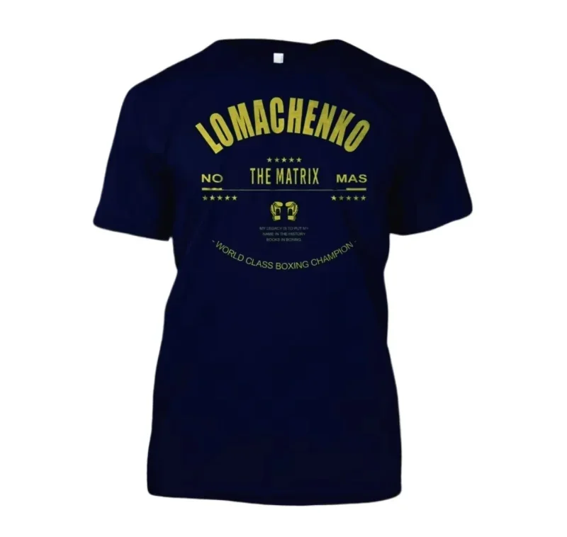 تي شيرت فاسيلي لوماتشينكو الملاكم بطل الملاكمة. الصيف القطن قصير الأكمام س الرقبة رجل تي شيرت جديد S-4XL #3