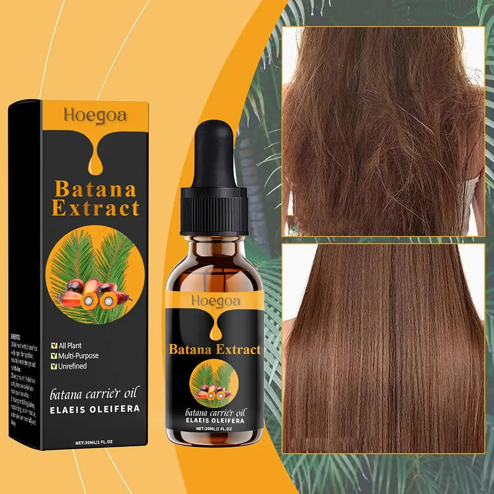 30Ml di olio essenziale di Batana puro-originale e autentico-liquido anticaduta-siero per la crescita dei capelli per la cura e la bellezza