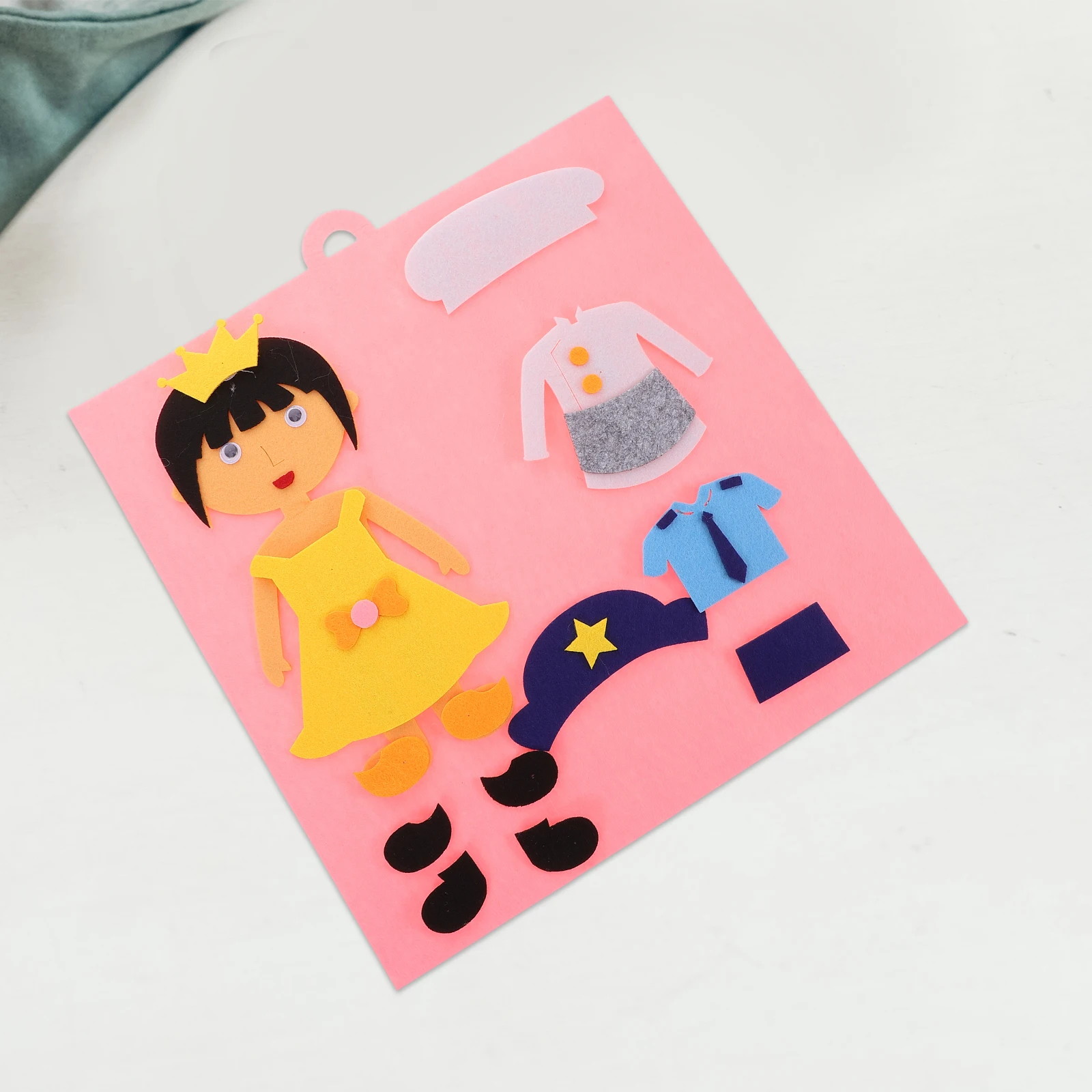 

2 Pcs Early Education Puzzle Toy Kids Felt Toddler Puzzles Open Ended Learning Montessori Cognitive Development Preschool Girl