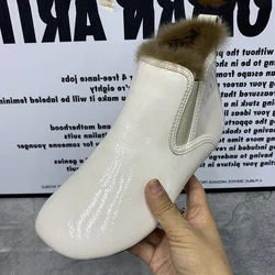 Winter Women Shoes Plush Fashion Women Boots Antislip Warm Fur Snow Boots Plus Size Casual Flat Ankel Boots Waterproof Boots