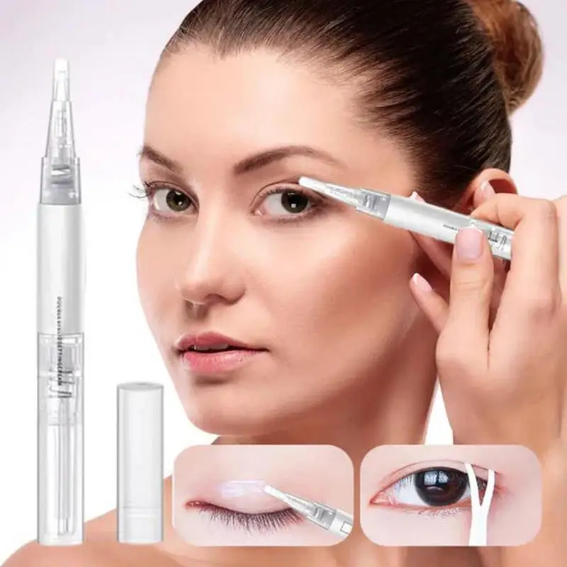 Dubbele Ooglid Definiërende Crème Heldere Eye Lash Lijm Super Sterke Hold 5Ml Onzichtbare Wimpers Zelfklevende Waterdichte Wimperlijm