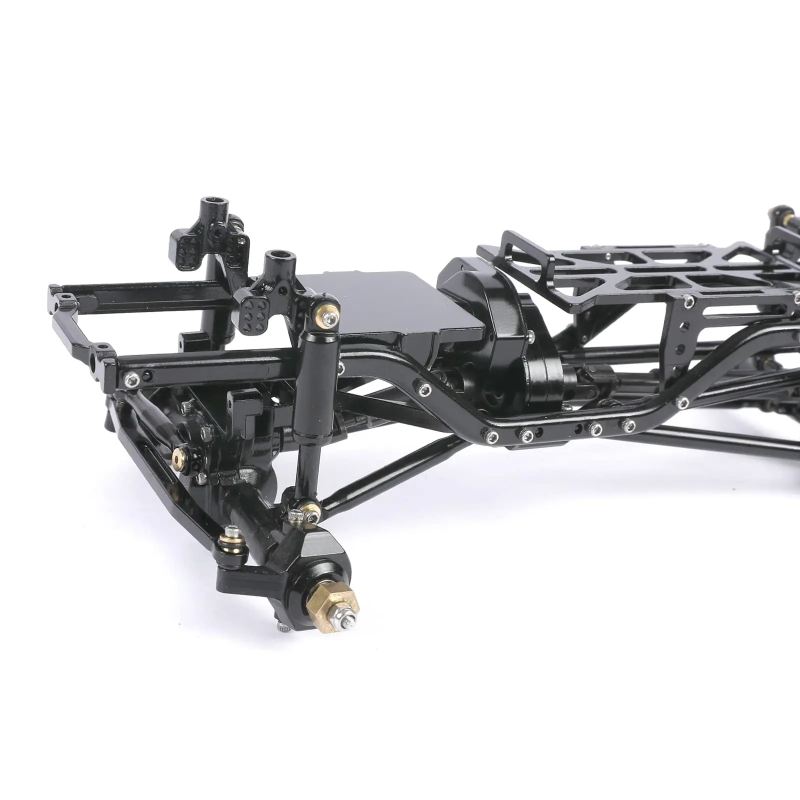 1/24 RC Frame Chassis Aluminum Assembled Frame Chassis Kit for Axial SCX24 Latch AXI90081 Upgrade