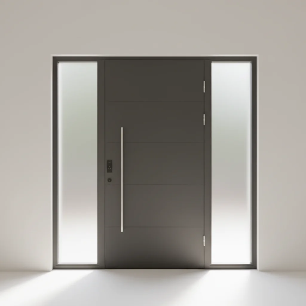 Hotel Villa External Entry Aluminium Thermal Break Hinged Door Finished Product Entrance Doors Noise Reduction Front Doors