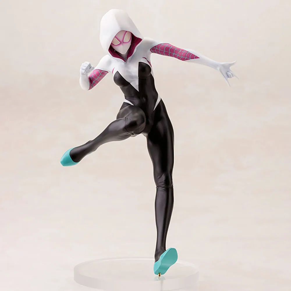 Original in Stock Kotobukiya Bishoujo Statue Spider-Gwen Ghost-Spider Renewal Package Anime Figure Collection Series Model Toys