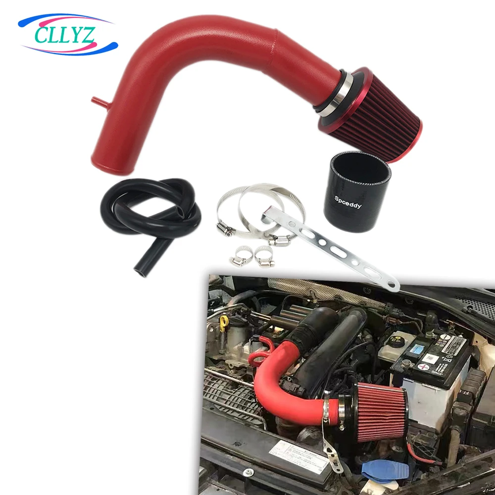 CLLYZ Air Intake System Aluminum Alloy Red Turbo Cold Air Intake High Performance for Golf 7 1.4T 8th Scirocco Sagitar Lavida